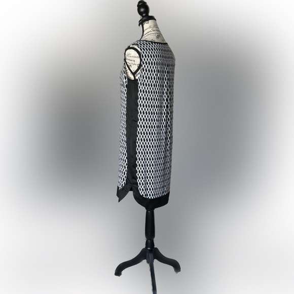 Black and White Ann Taylor dress Sz M Petite - Picture 2 of 3